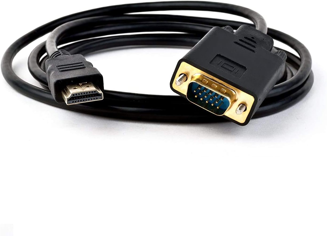 ZasLuke HDMI to VGA Gold Plated Active Video Adapter Cable 1080P HDMI Digital to VGA Analog Converter Cable (6 Feet/ 1.8 Meters)