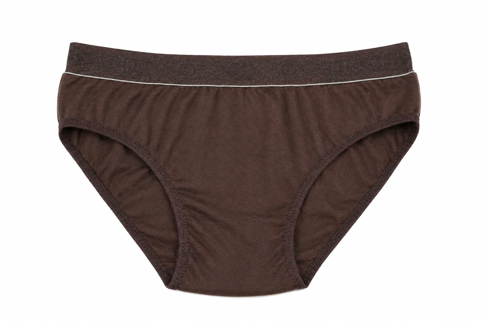 Women's Bikini Brief, Brown, Cotton, Elastic Waistband, Comfortable Everyday Underwear Fack of 1-picture-49