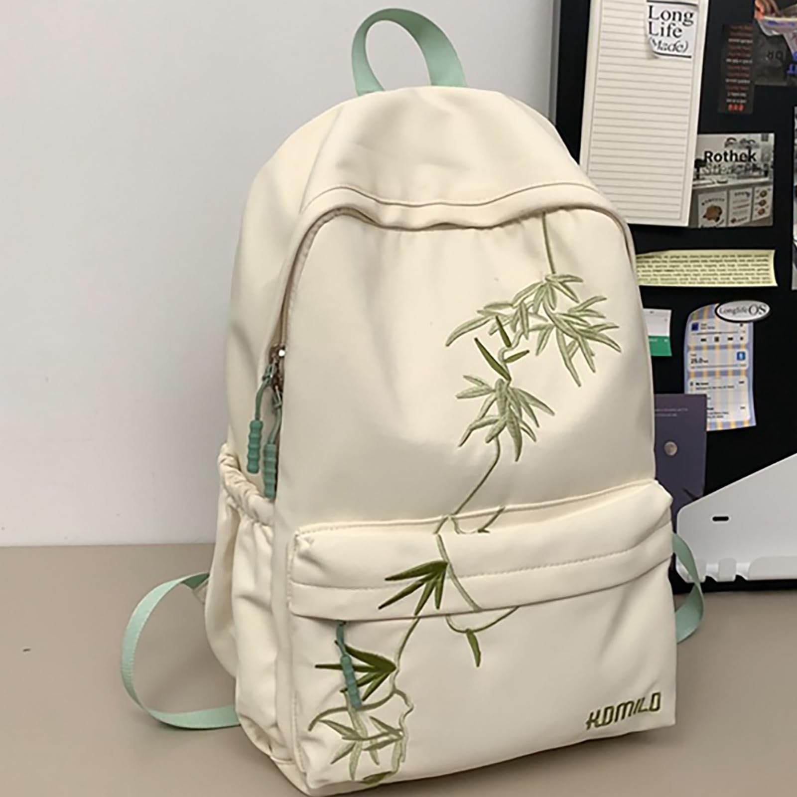 Asiatischer Bambus-Rucksack Damen & Herren - Lässiger Schulrucksack Mit Großer Kapazität