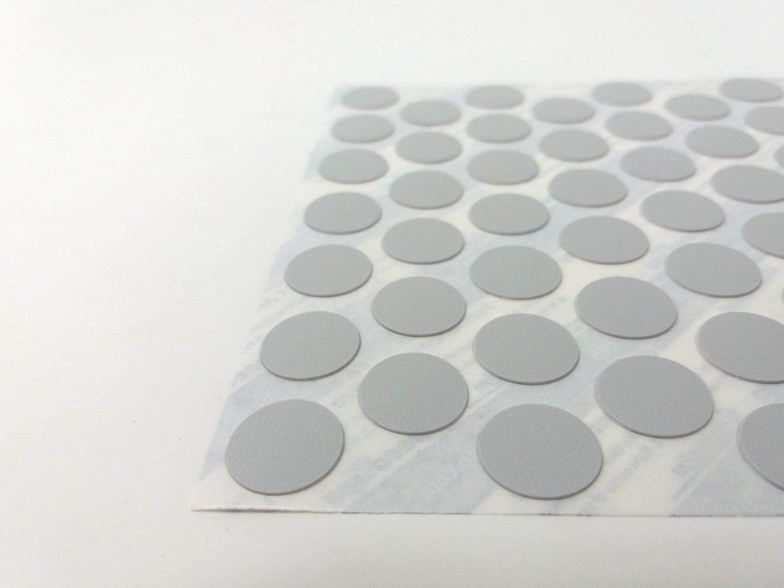 Self Adhesive Screw Cap Cover- 14mm Light Grey, Pack of 52