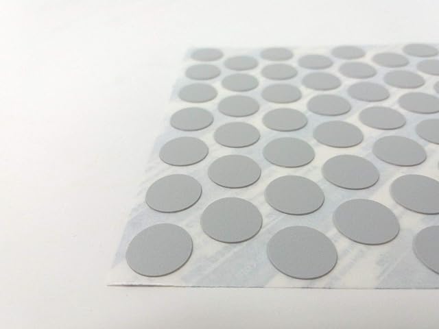 Self Adhesive Screw Cap Cover- 14mm Light Grey, Pack of 52
