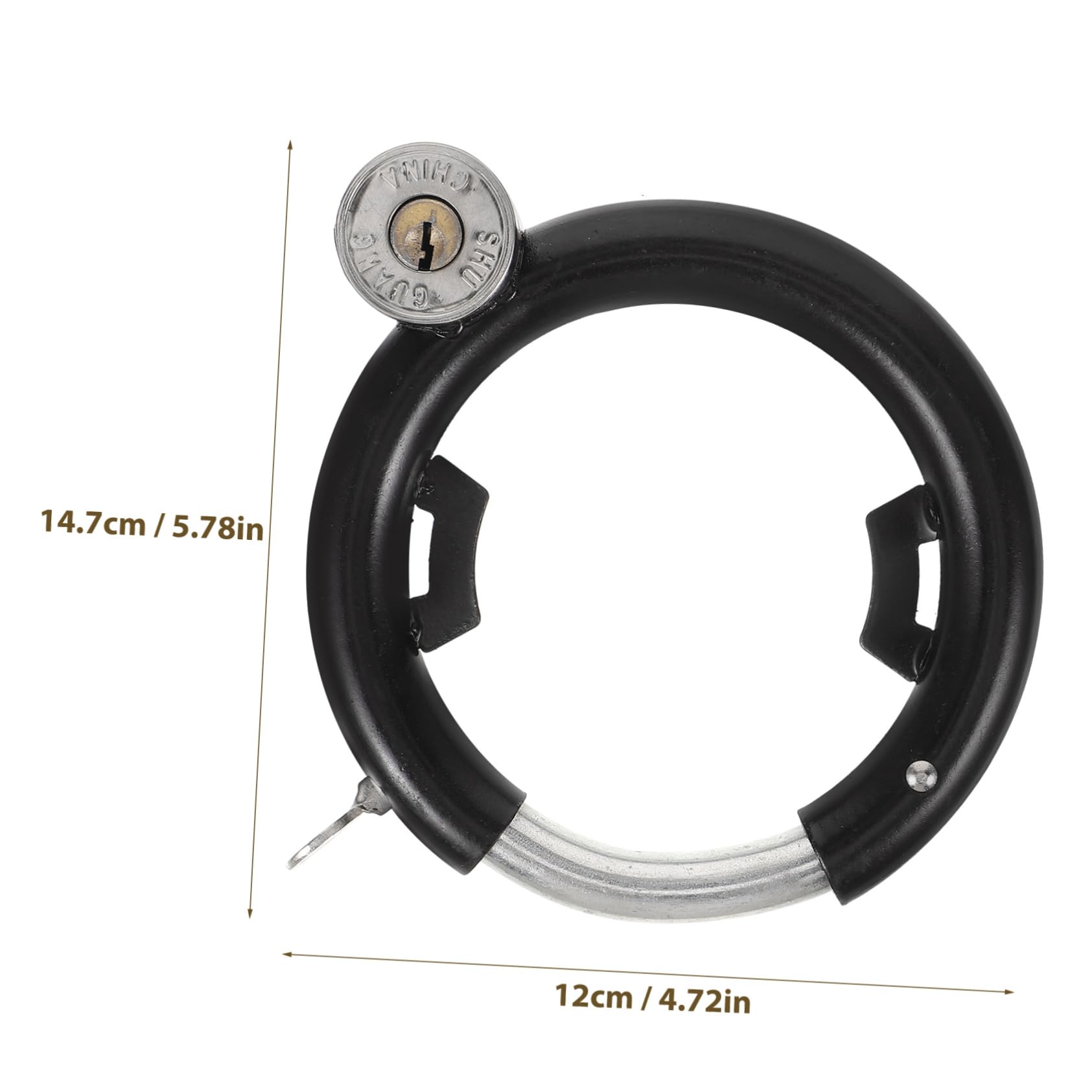 ifundom 1Set Round Steel Bicycle Lock Heavy Duty Theft Cycle Accessory for Electric Scooters Mountain Bikes More Durable Design for Enhanced Security