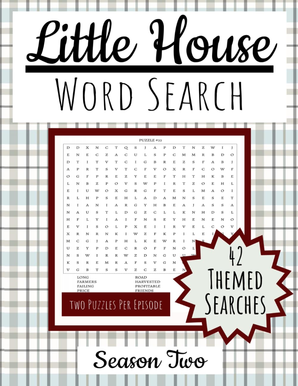 Little House Word Search: Season Two