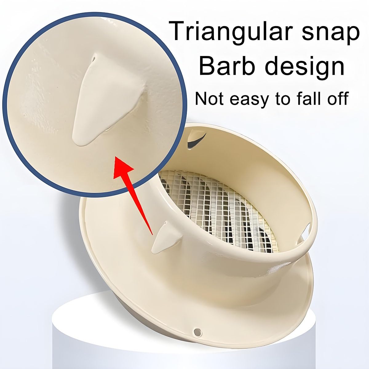 Rejilla de ventilación de Acero Inoxidable de 80 mm a 300 mm, Rejilla de ventilación Redonda de 100 mm con mosquitera y Cierre, Rejilla de ventilación de Acero Inoxidable para Cocina, baño