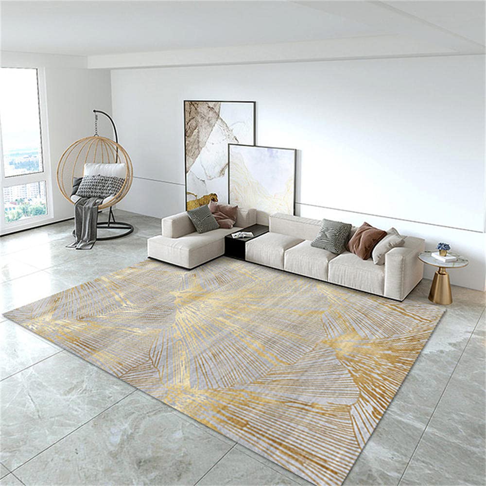 Tapis salon Noël à lignes dorées rectangulaires décoration chambre bébé fille