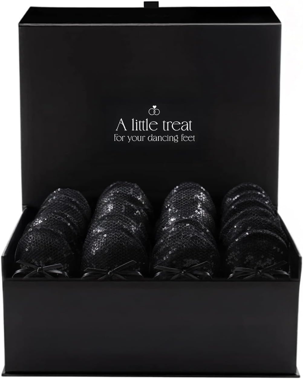 Silky Toes Bulk Foldable Flats for Guests | Dancing Ballet Slippers for Wedding, Event & Party | Wedding Gifts