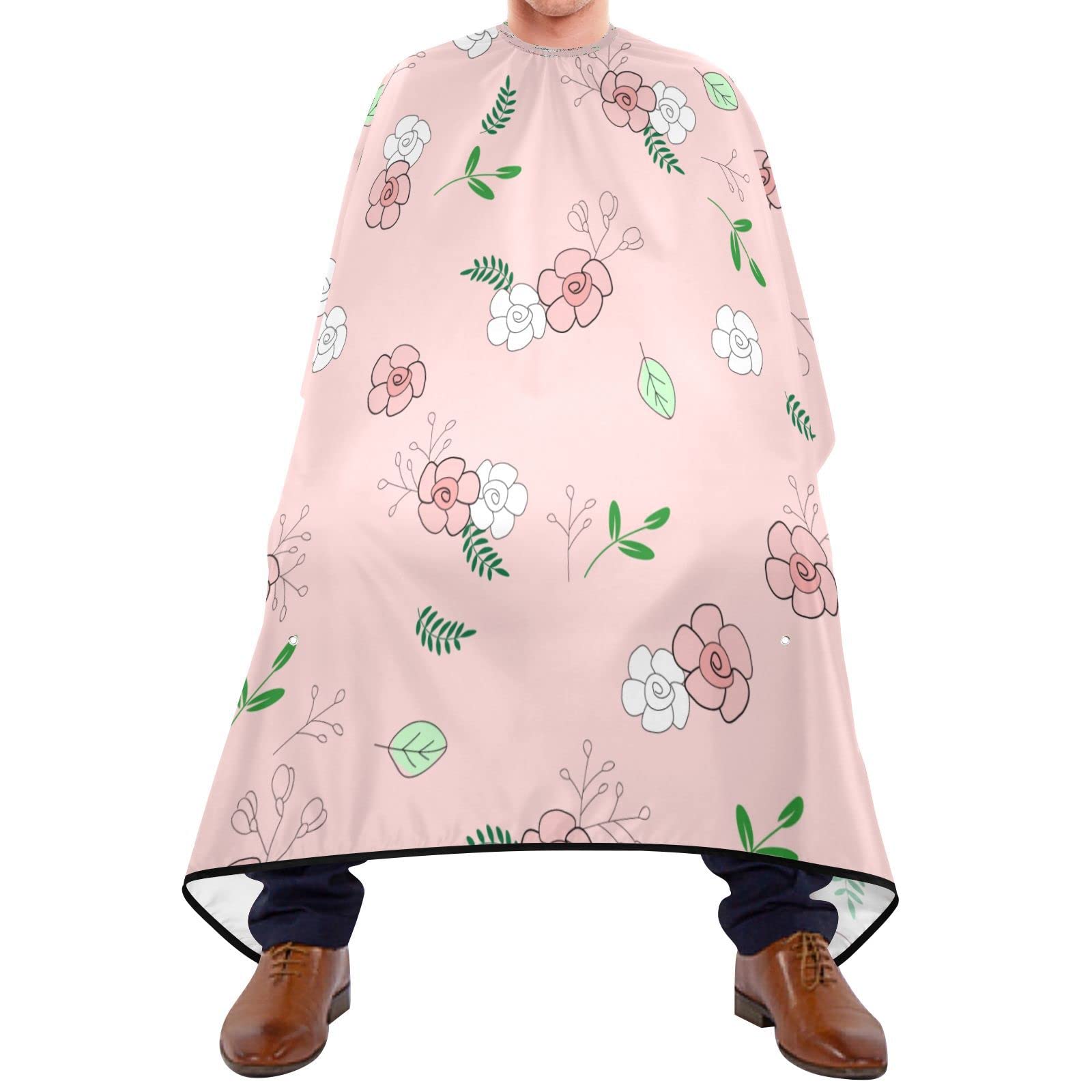 Capa De Peluquería 140x168cm, Linda Rosa Rosa Bata Peluqueria Unisex Impermeable Personalizada Capa De Barbero Profesional, Para Peinados, Mujeres