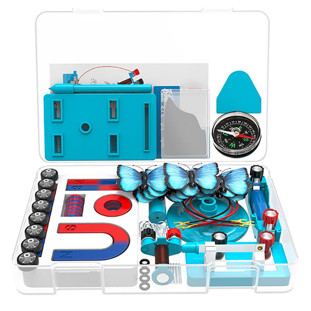 Science Magnets Experiment Set for Kids Zestaw do elektroelektryczności i magnetyzmu dla studentów Stem Kit Physics Lab Basic Circuit Tools for Learning Starter