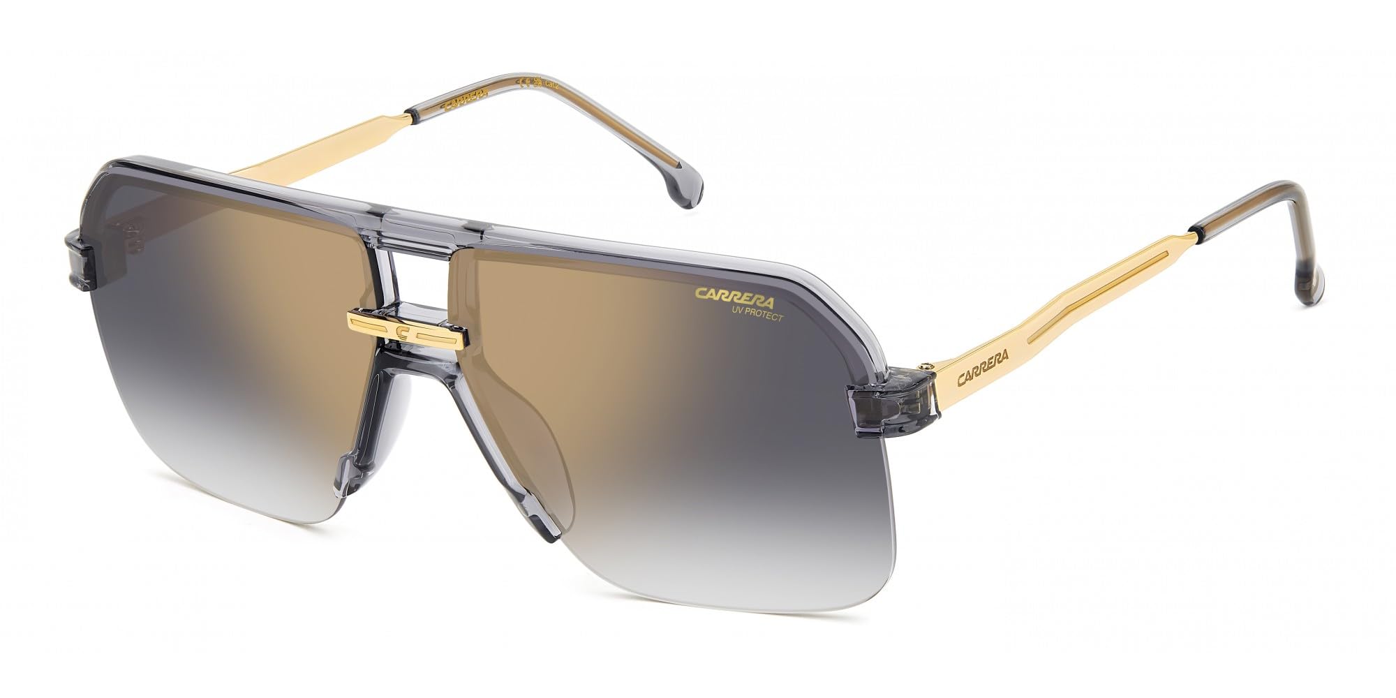 Carrera Grey/Gold 1066/S Kb7/Fq Man Sunglasses Plastic Squared Normal Shaded