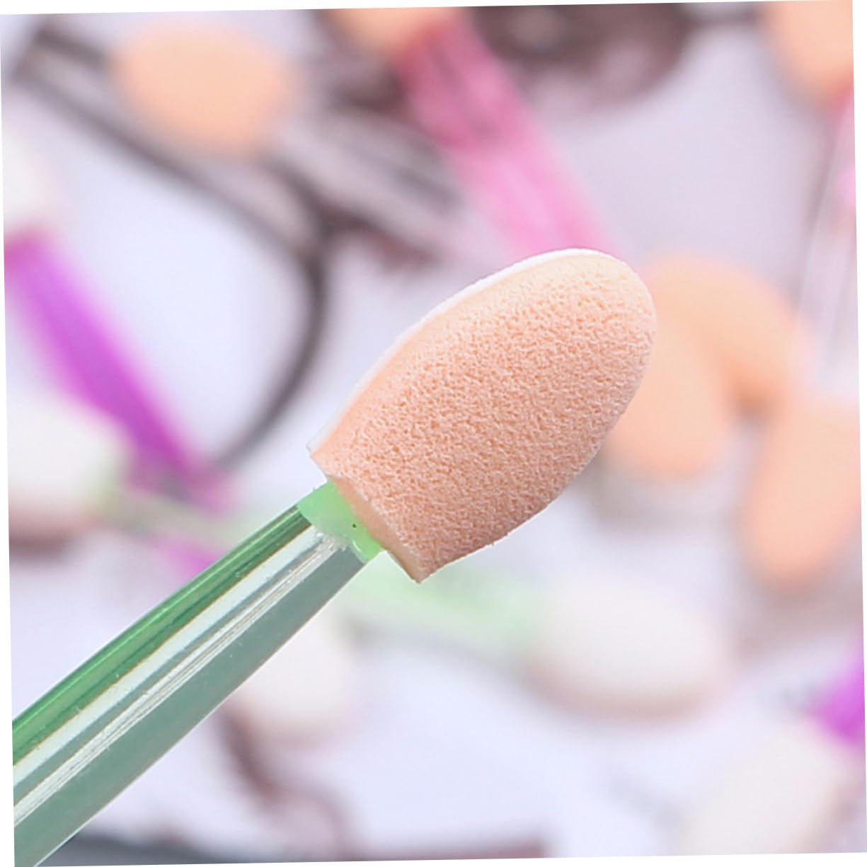 FRCOLOR Makeup Brushes Eyeshadow 2 Size Round Brush Heads Gentle and Smooth for Natural to Dramatic Eyes