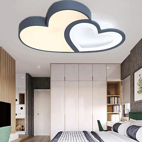 Miniatura 2 de NERDOH Lámpara de techo LED para habitación de niños luces de techo en forma de corazón control remoto regulable lámpara de techo acrílica lámpara