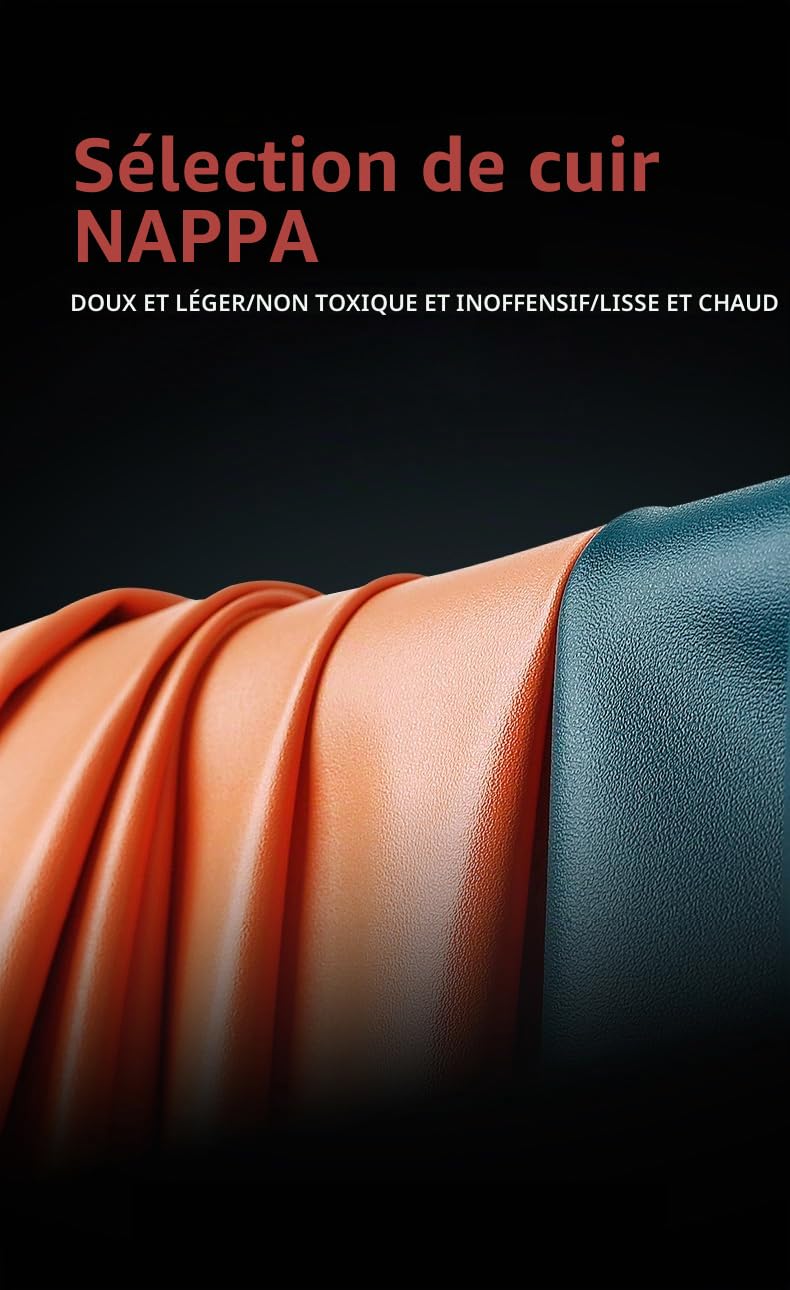ontto Coussin de siège de Voiture antidérapant pour BMW Série 1, 2, 3, 4, X1, X2, X3, X5, X7, IX1, IX40, F10, F20, F30, G20, G30 G30 GT - Noir