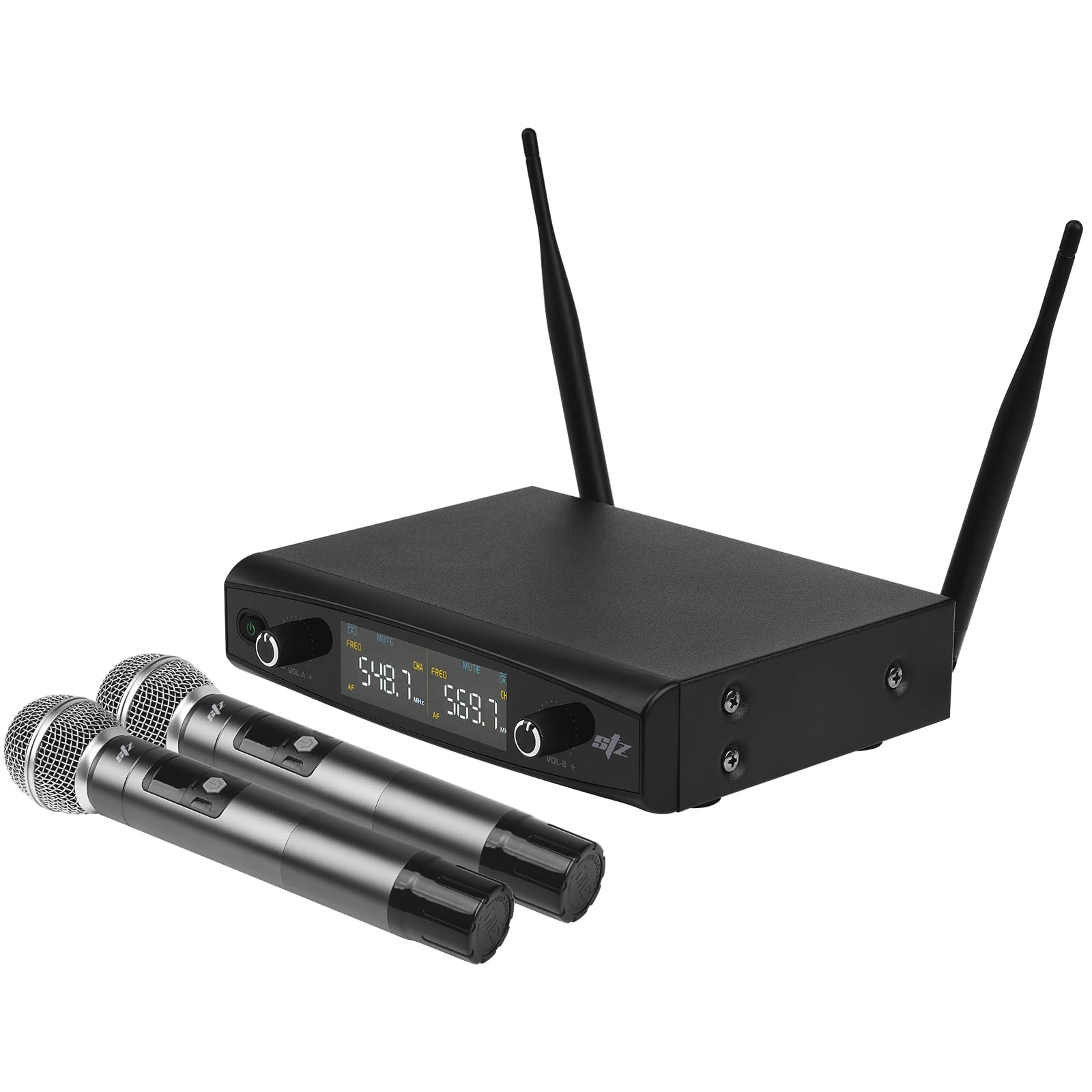 マイクロスティックワイド①セット　マイクロスティック②セット Amazon.com: Studio Z UHF Wireless Microphone (STZ-W3372), Dual