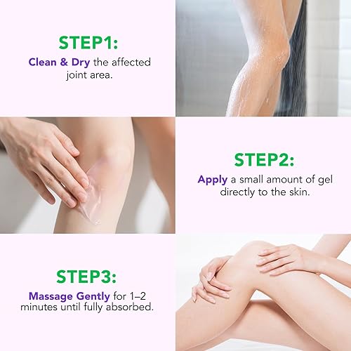 Miniatura 5 de Gel morado articular, gel de masaje para dolor en las articulaciones, gel de masaje relajante, extracto de cúrcuma para espalda, rodillas, lumbar,