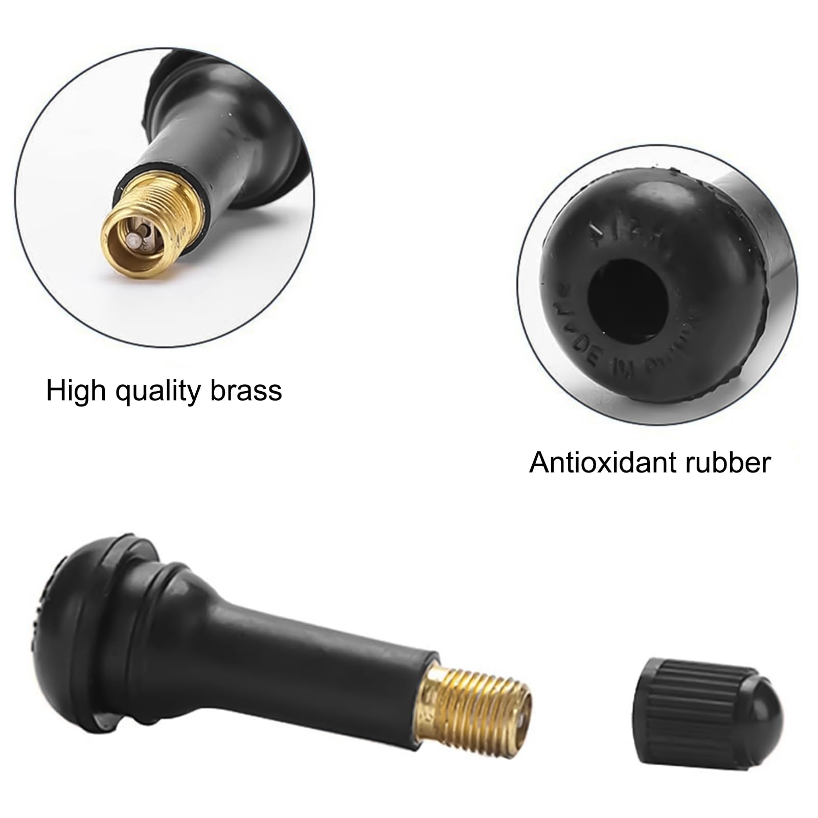 7 Pezzi Set di Attrezzi per Valvole Pneumatici, Strumento di Riparazione per Pneumatici, Smontavalvole, Chiave per valvola, TR414 Valvola della Gomma, für Auto, Motorrad