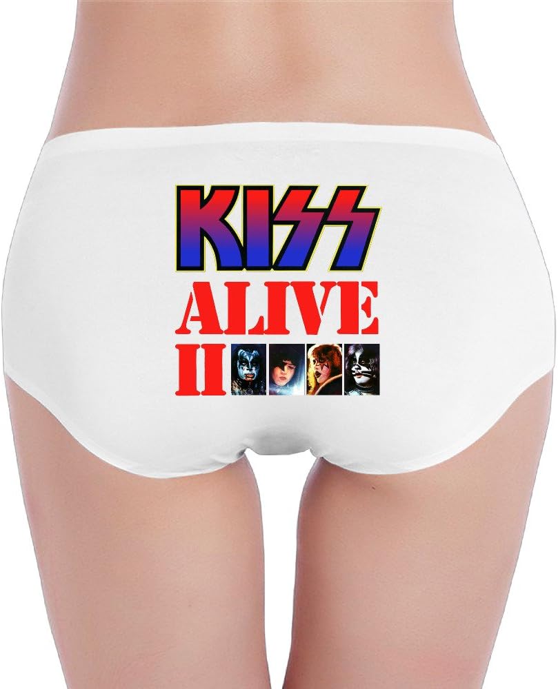 Kiss Alive II Women Soft Cotton Underwear Panties White