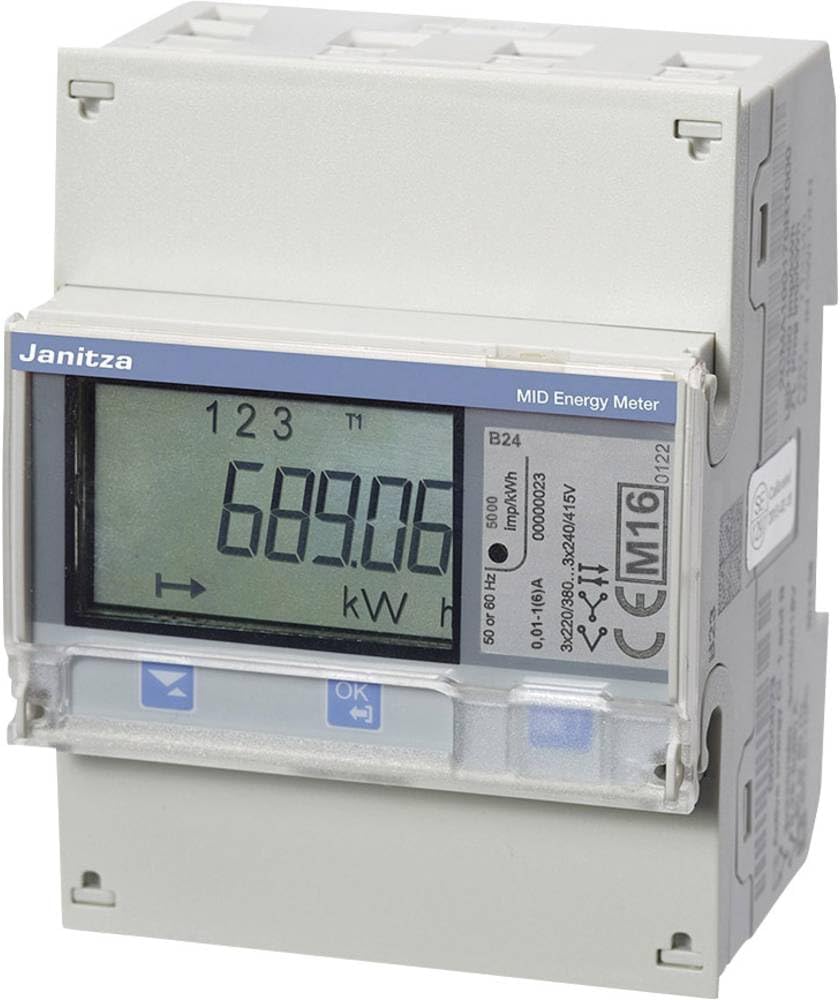 Janitza 1401360 B24 312-10J Three-Phase Meter with Converter Connection, 1 Piece