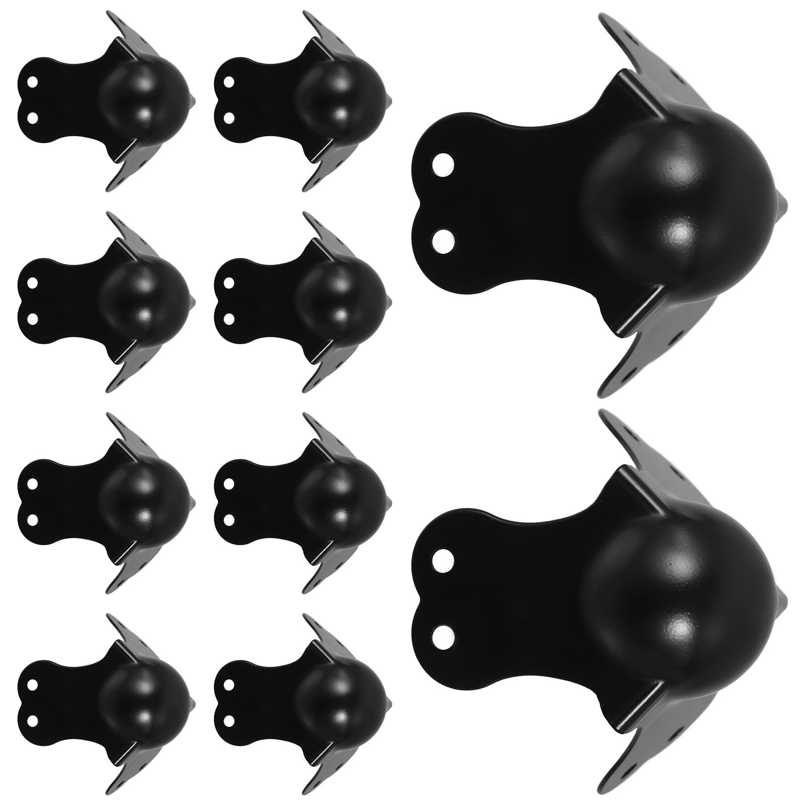 Protège-angles métalliques noirs anti-usure pour bureau et armoire en fer