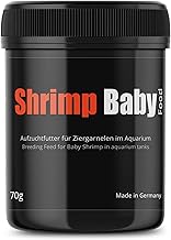GlasGarten Shrimp Baby Food, 70 g, Fine Food for Baby Shrimp Rearing, Gently Produced & 100% Conglomerated Dust Food, with 100 ppm Astaxanthin for Colour Splendor