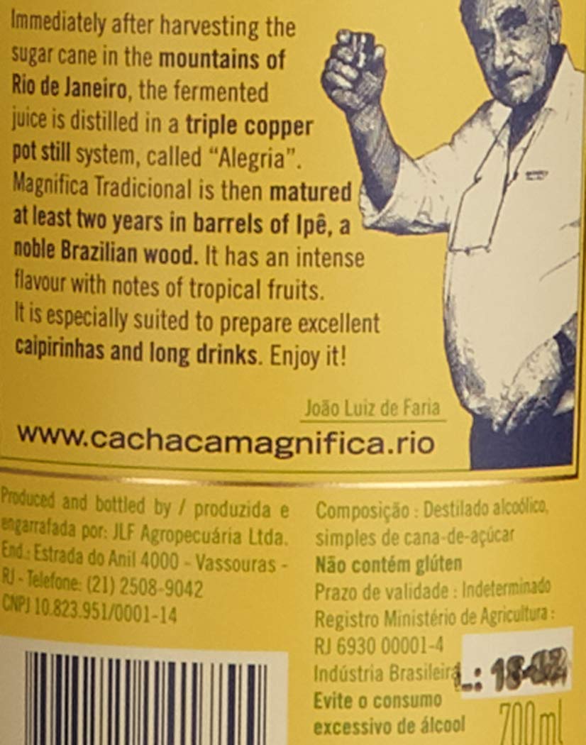 Magnífica Tradicional Cachaça 0.7 l