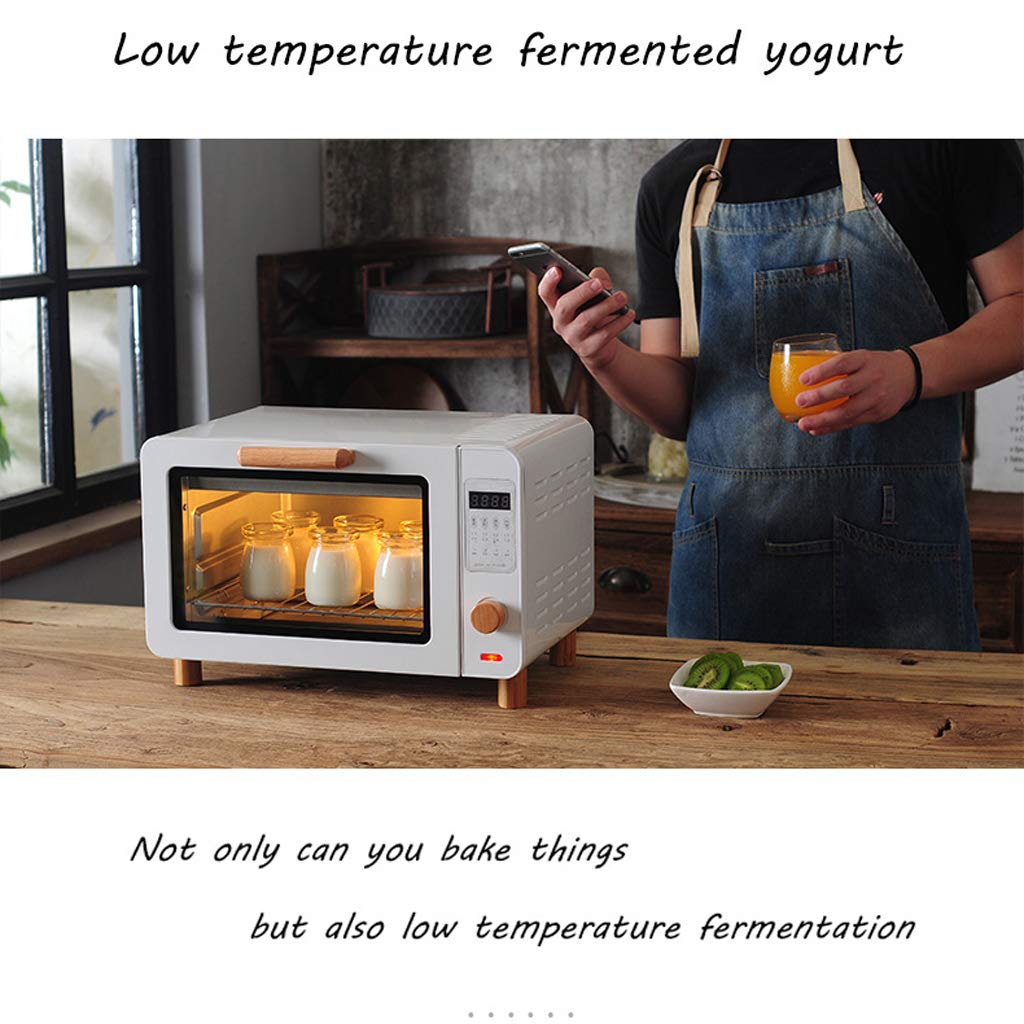 15l Mini Forno Elettrico Retrò Automatico Domestico Multi-Funzione, Anti-Scottatura/Illuminazione Della Lampada Del Forno/Riscaldamento A Quattro Tubi