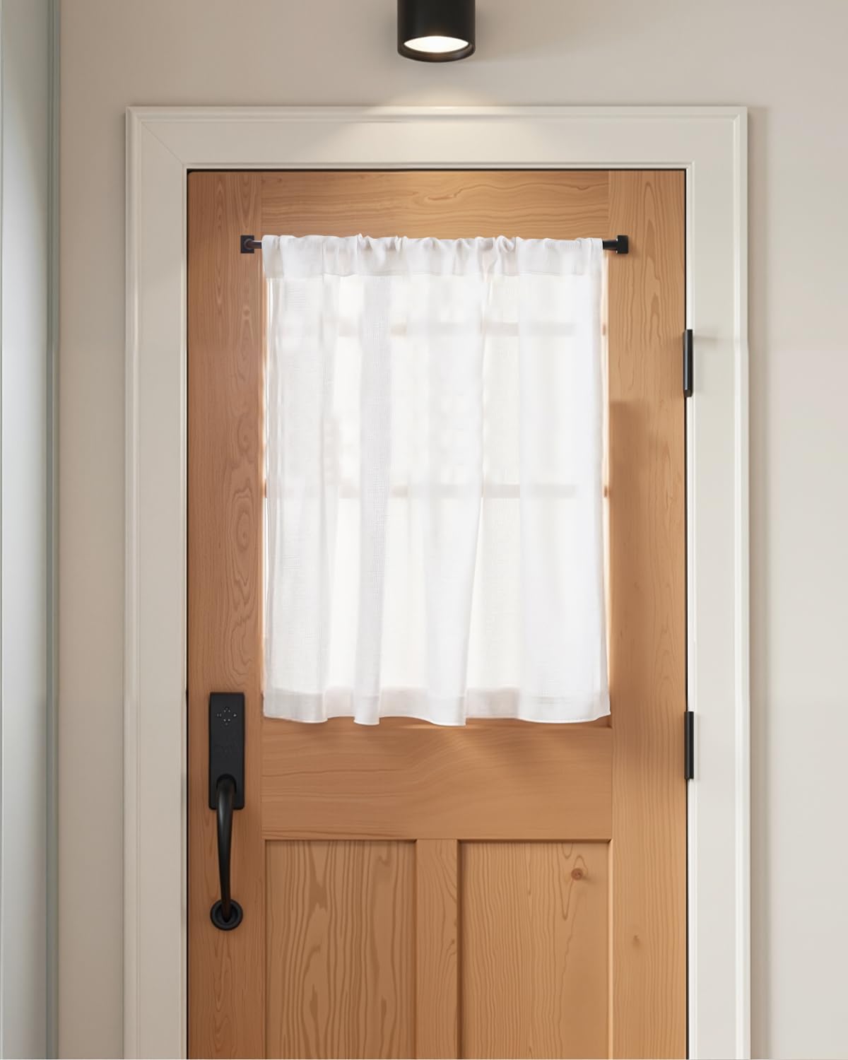 Amazon.com: jinchan Kitchen Curtains Linen Tier Curtains 45 Inch