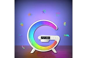 Wireless Charger Lamp: Bedside Speaker, Clock, Alarm, and More