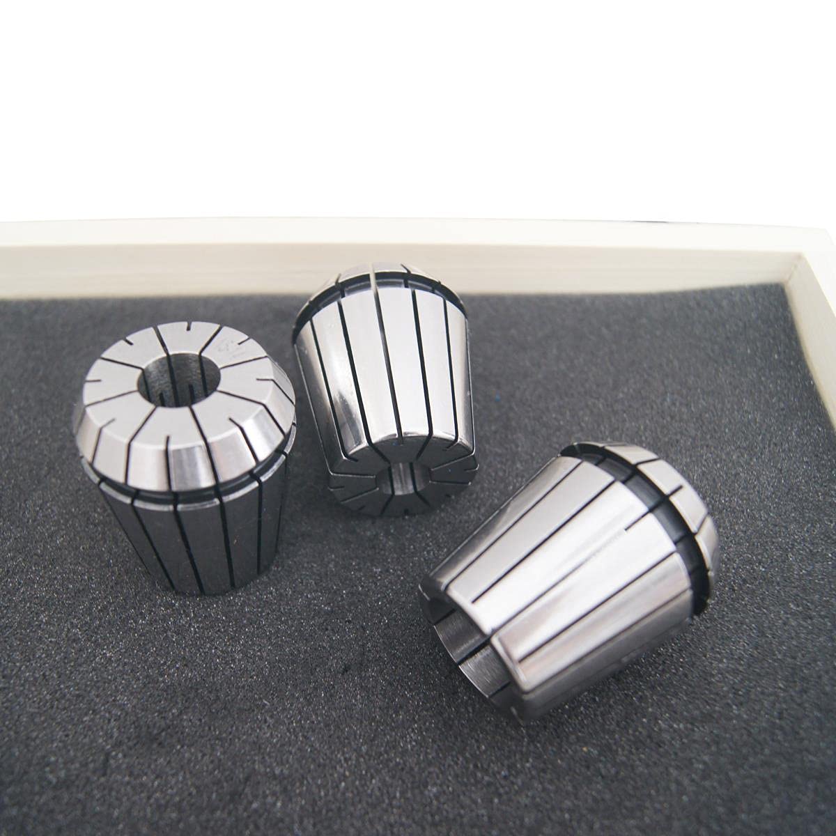 KATSU ER40 Juego de Pinzas de Resorte 22 Piezas 4-25 mm Precisión Mandril de Enrutador para Máquina de Grabado CNC y Herramienta de Torno Fresado 11028301