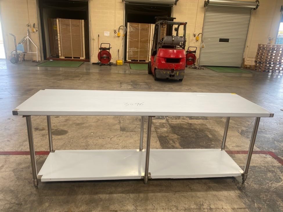 Commercial All Stainless Steel Table 96W x 30D x34H Inches Kitchen Equipment ETL NSF
