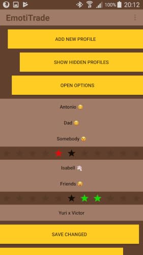 EmotiTrade - watch feels, your diet, sports, stars, and more!!! – vue 2