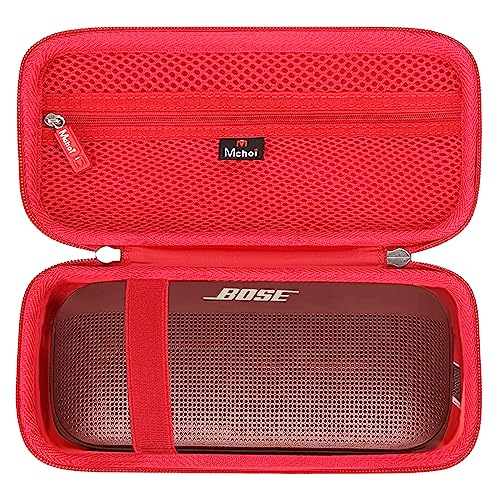 Mchoi Hard Carrying Case for Bose New SoundLink Flex 2nd Gen/Bose SoundLink Flex Bluetooth Portable Speaker, Case Only Red