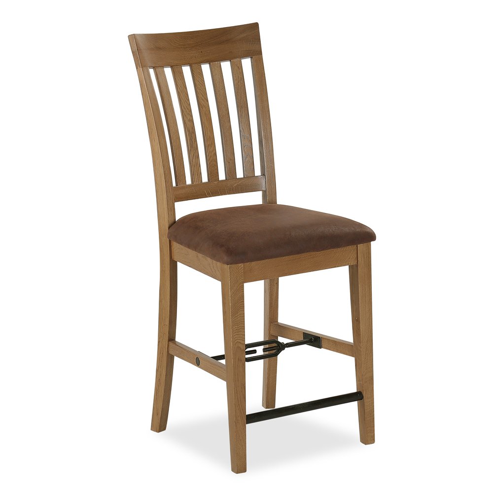 Buy Roseland Furniture Ltd Industrial Oak Slatted Gathering High Dining