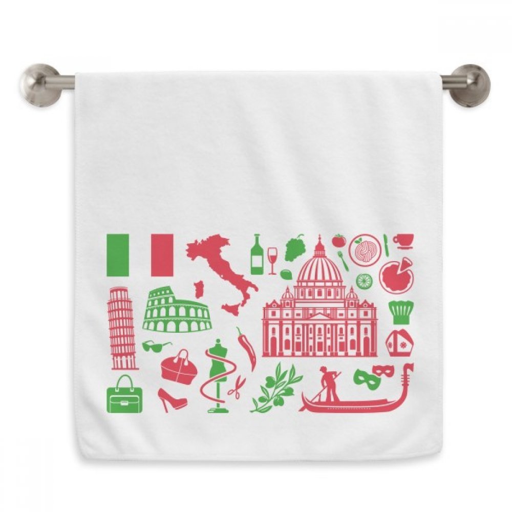 Serviette Italie Théâtre Romain contre peau irritée débarbouillette douce
