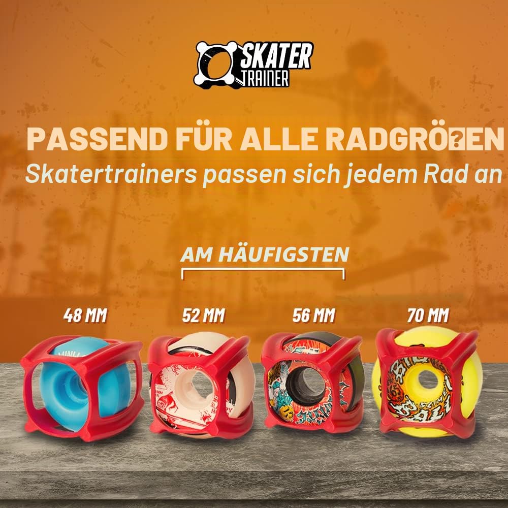 skatertrainer 2.0, die Gummi Skaten Zubehör für Perfektionierung Ihrer Ollie und Kickflip – Lernen, Praxis und Land Tricks in Keine Zeit.
