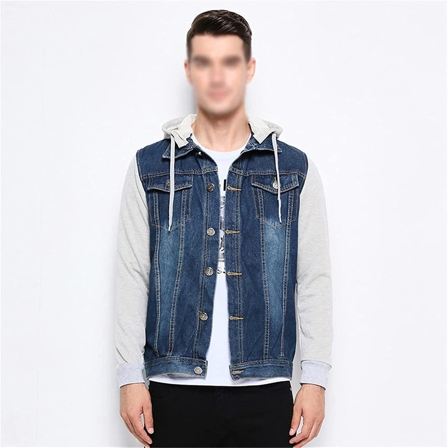Amazon.com: Chaqueta vaquera para hombre, sudadera con capucha para hombre,  estilo hip-hop, vaqueros, chaquetas, sudaderas con capucha suelta (color  azul, talla: 4X) : Ropa, Zapatos y Joyería