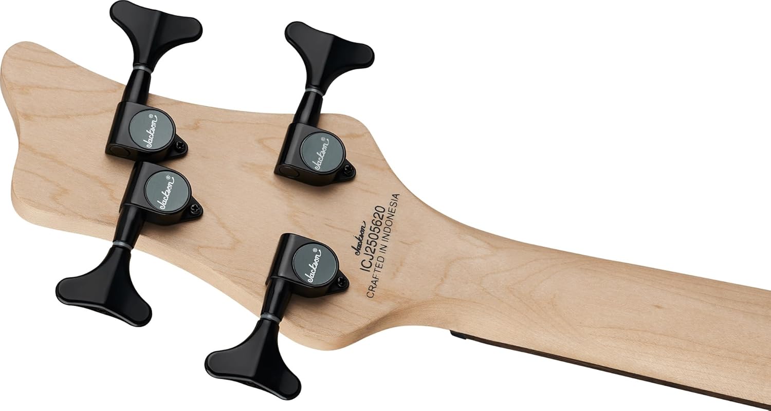 Jackson JS Series Spectra Bass JS2 Electric Bass Guitar - Quicksilver Bundle with Tuner, Strap, Instrument Cable, Picks, and Austin Bazaar Instructional Video