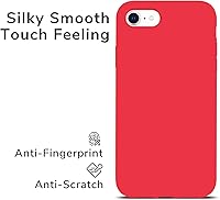 Vista 3 de IceSword Funda para iPhone SE 3 2022 [actualizada]/ iPhone SE 2020 (2ª generación)/iPhone 7/iPhone 8 Funda de silicona de gel de silicona líquida