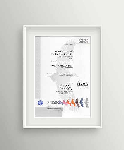 Miniatura 7 de LANON Guantes de nitrilo resistentes a los químicos, guantes de trabajo de seguridad reutilizables y resistentes, protección ácida, álcalis y