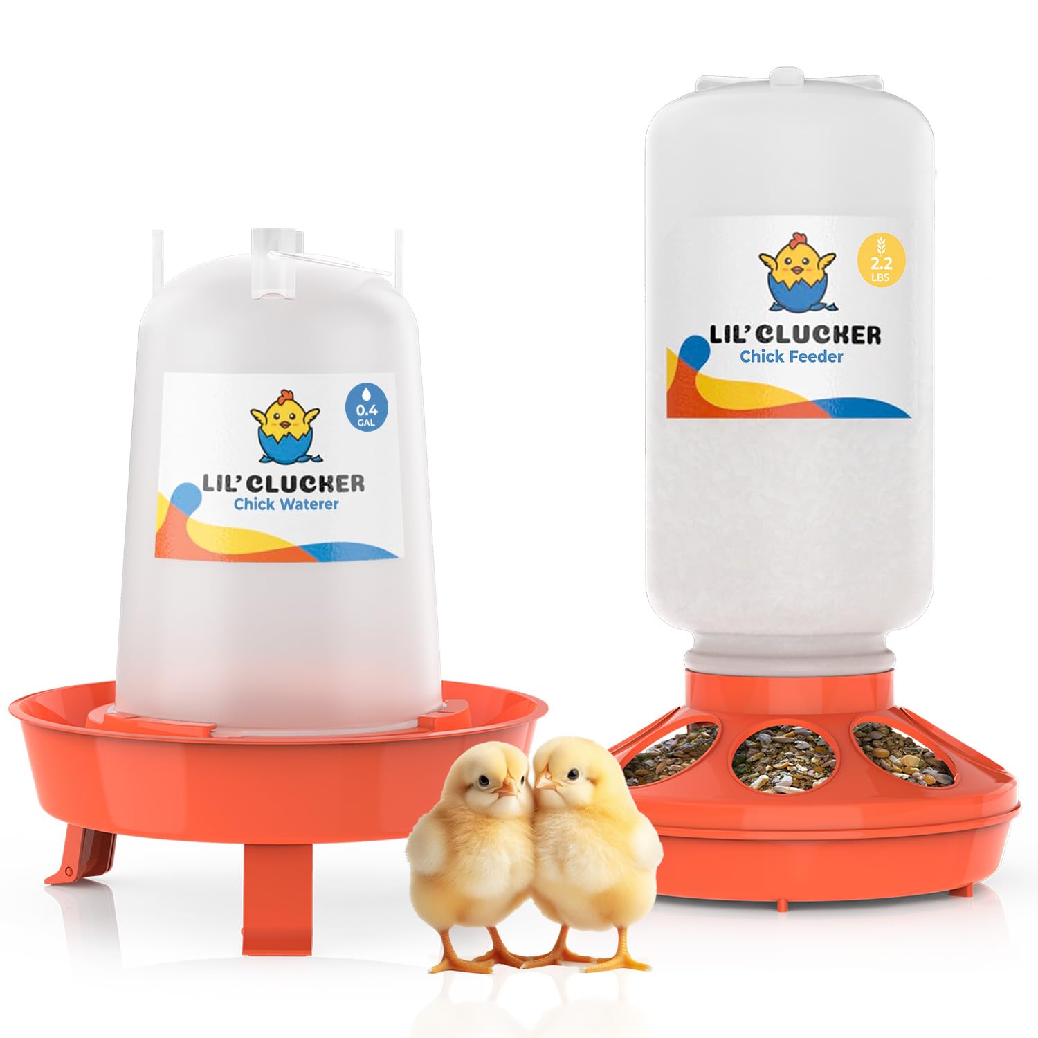Amazon.co.jp: Lil'Clucker 1L ひよこフィーダー 1.5L 鶏水やり器 漏れ