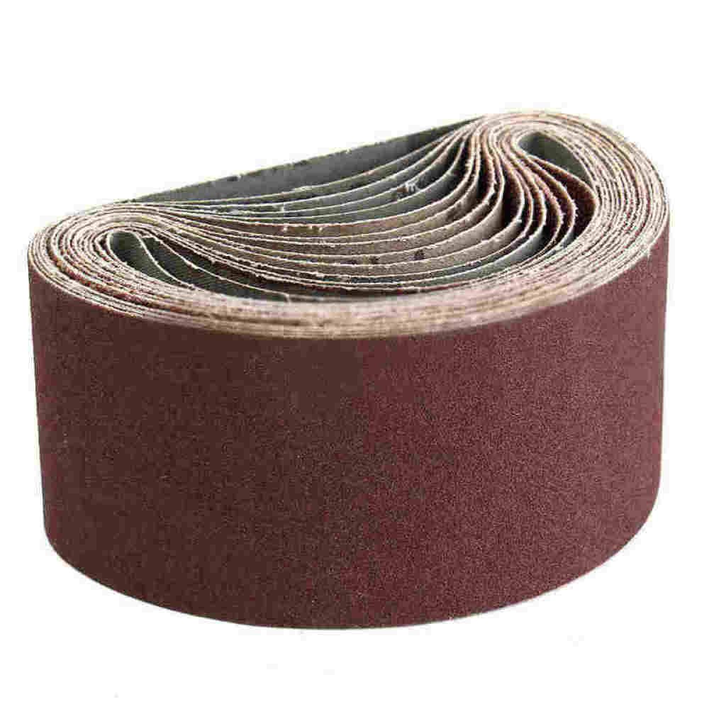 10 Uds 75x457mm bandas de lijado P40 - P1000 banda abrasiva de pantalla de lijado para madera suave metal pulido banda abrasiva, 320#