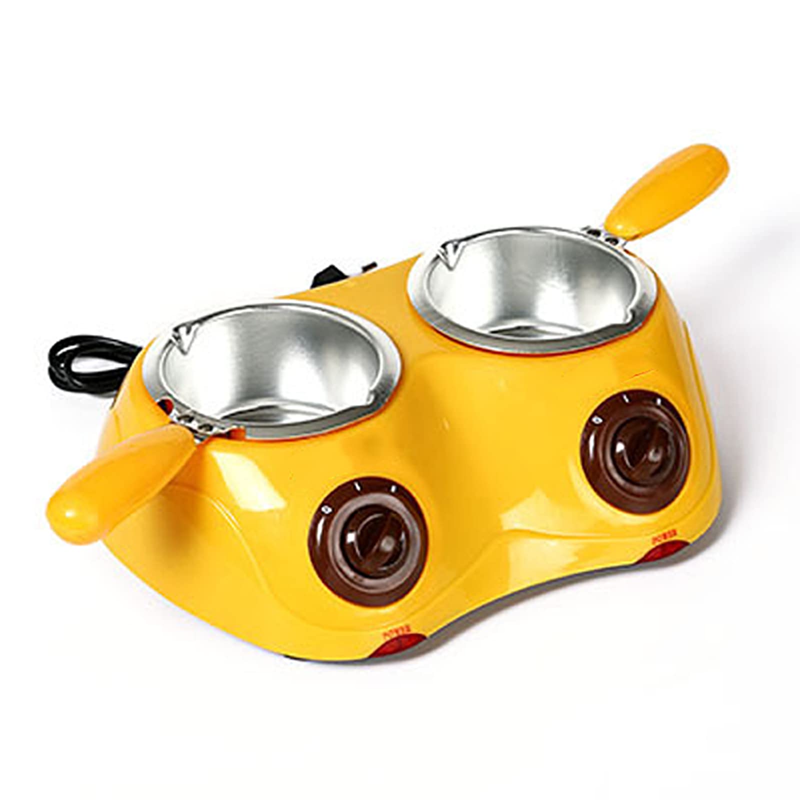 Double Mini Machine À Bonbons À Fondue, Fondoir Électrique Pour Chocolat Et Bonbons Fondants, Kit De Fondoir À Chocolat D'Une Capacité De 500 G, Idéal Pour Les Fournitures De Cuisson De Bonbons Et De