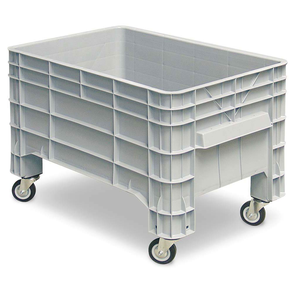 BRB Roll-Behälter 215 Liter, LxBxH 1030x630x675 mm, grau