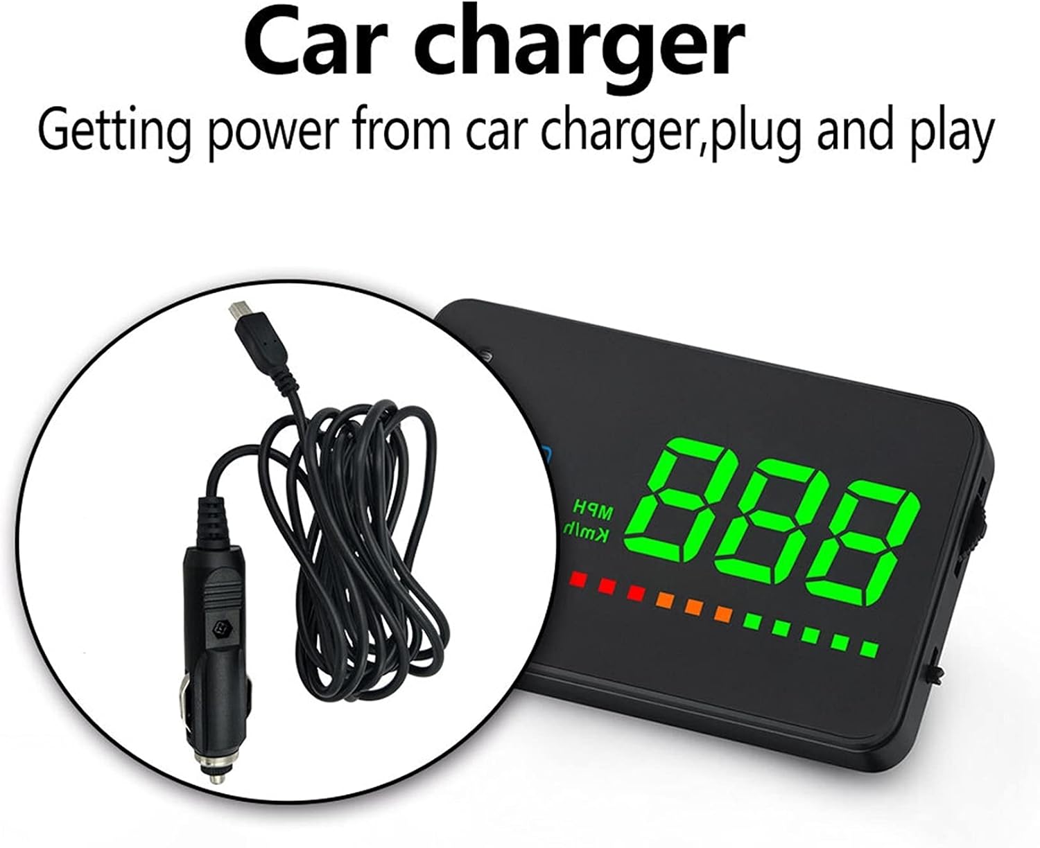 Universal A2 display head up display gps Digital Car Speedometer Auto Windshield Project Speedometer GPS hud head up display car
