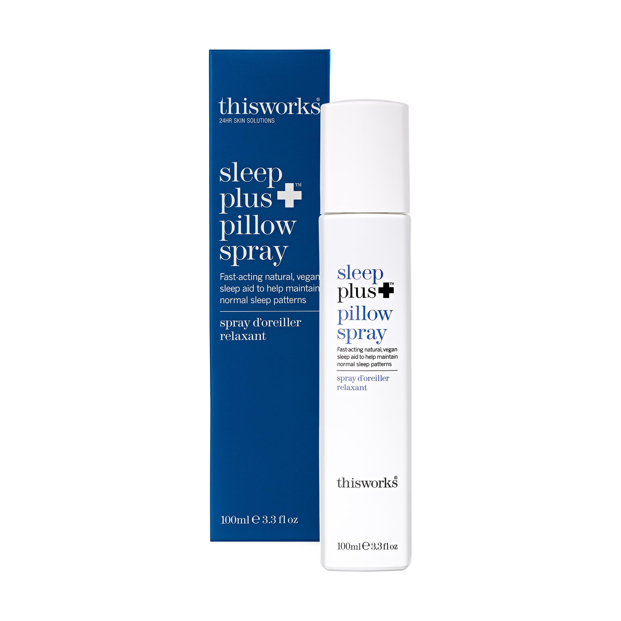 This Works Sleep Plus+ Pillow Spray: Fast-Acting Natural Rest Aid with with Essential Oils of Lavender, Vetivert and Camomile, 100ml