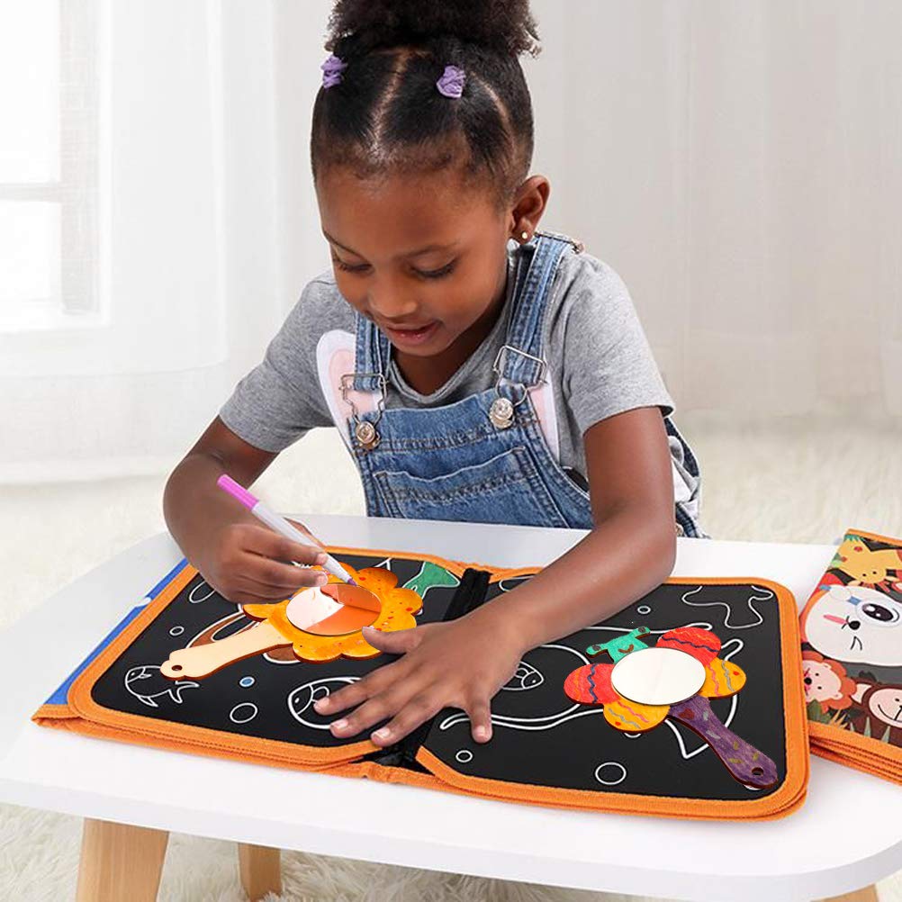 27pcs Creative DIY Wooden Mirror Mini Wooden Craft Painting Princess Unfinished Mirror for DIY Handmade Craft Party Decorations