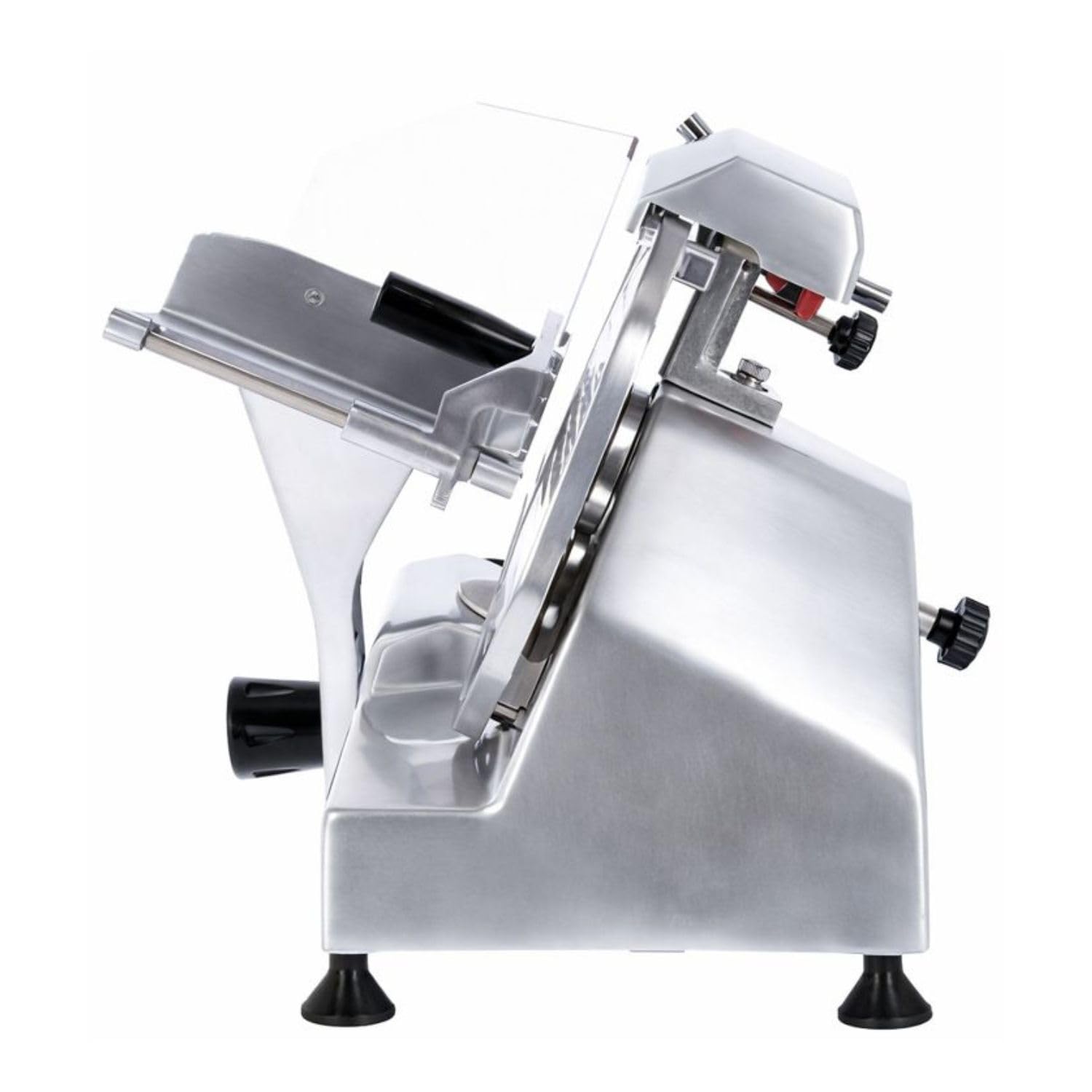 Trancheuse à Jambon Professionnelle Ø 300 mm – Grise – Semi-Automatique – Coupe 0,2 à 15 mm – 250 W