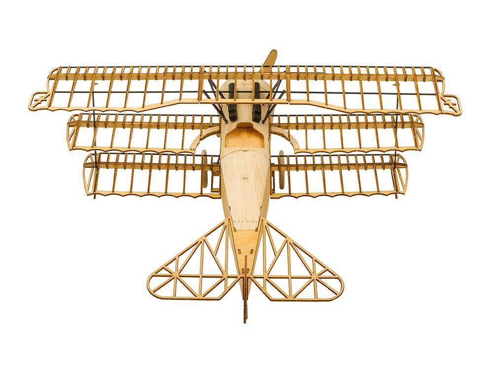 Torcster Fokker DR1 400mm Holzbaukasten Standmodell Modellflugzeug