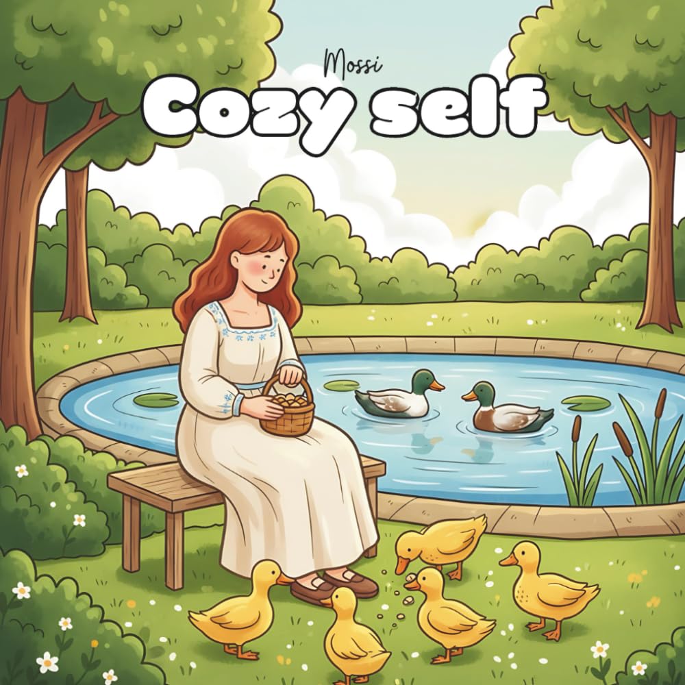 Cozy self coloring book: bold and easy coloring book