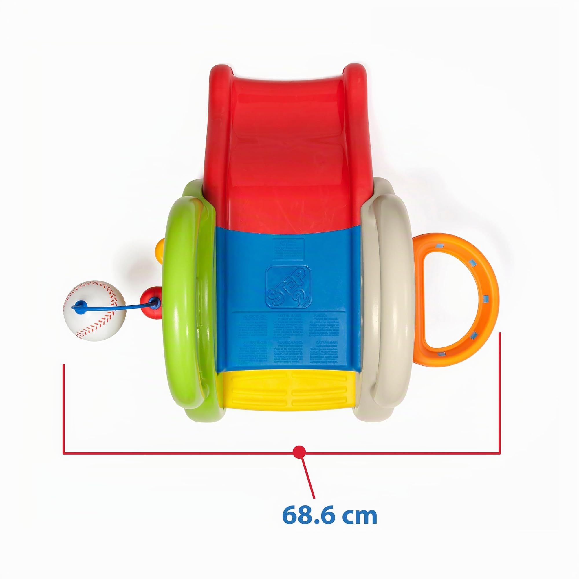 Step2 Sports-Tastic Activity Center Spielgerät mit Rutsche und vielen Spielmöglichkeiten | Kinderrutsche, Basketballkorb, Baseball & Schläger aus Kunststoff