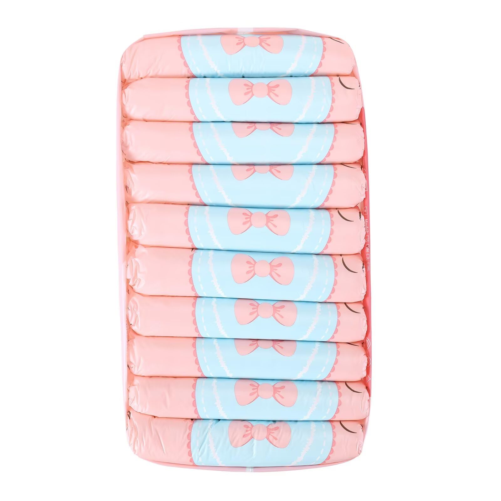 Landofgenie Pannolini stampati per adulti regolabili con chiusura a , ad alto assorbimento, pannolino per la notte, 10 pezzi, gattino (L 91,4 - 116,8 cm)